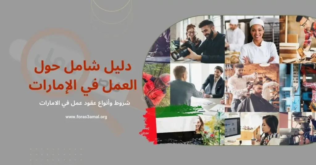 العمل في الإمارات 2024 شروط وأنواع عقود عمل في الامارات