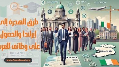 طرق الهجرة إلى إيرلندا والحصول على وظائف للعرب في أيرلندا 2025