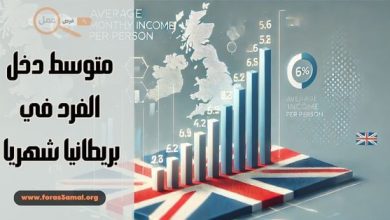 متوسط دخل الفرد في بريطانيا شهريا وأعلى الرواتب بالدولار لعام 2025