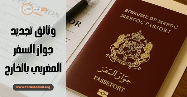 ملف طلب ووثائق تجديد جواز السفر المغربي بالخارج 2025