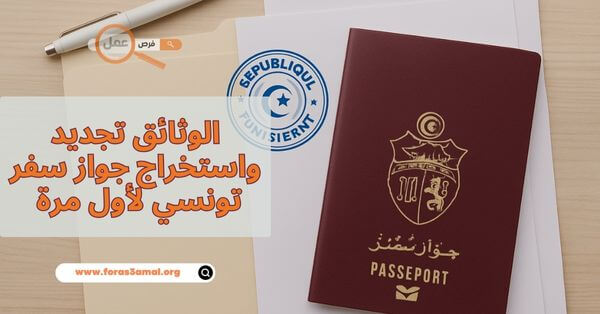 الوثائق المطلوبة لاستخراج جواز سفر تونسي لأول مرة او تجديده 2025