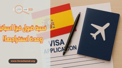 كم يستغرق استخراج فيزا اسبانيا 2025؟ وما هي نسبة قبول فيزا اسبانيا!
